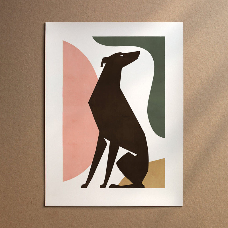 Colorful silhouette art based on your breed