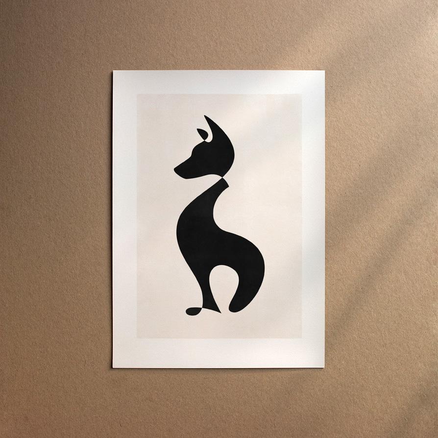 Australian Cattle Dog  [Abstract-Black]