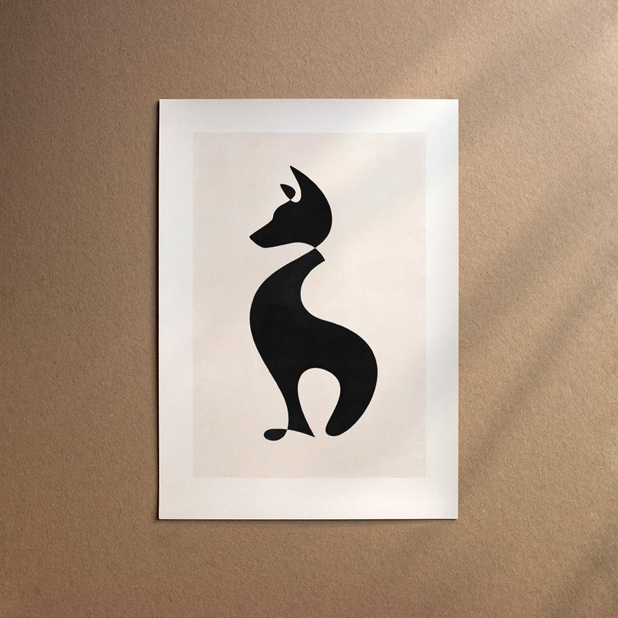 Australian Kelpie  [Abstract-Black]
