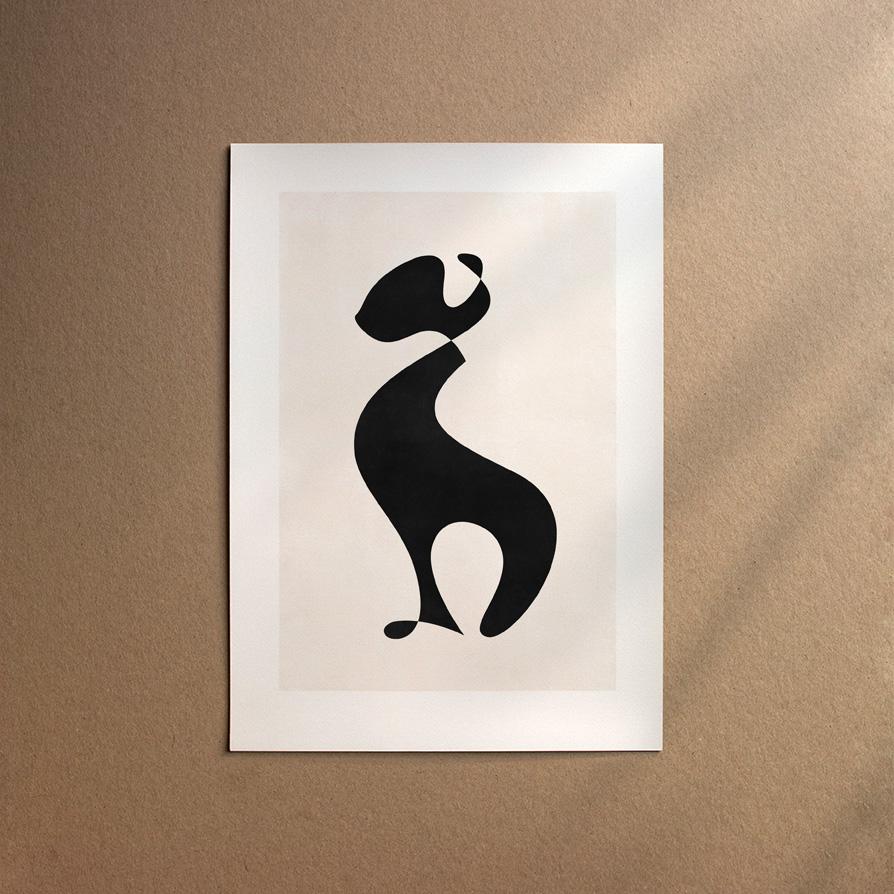 Bedlington Terrier  [Abstract-Black]