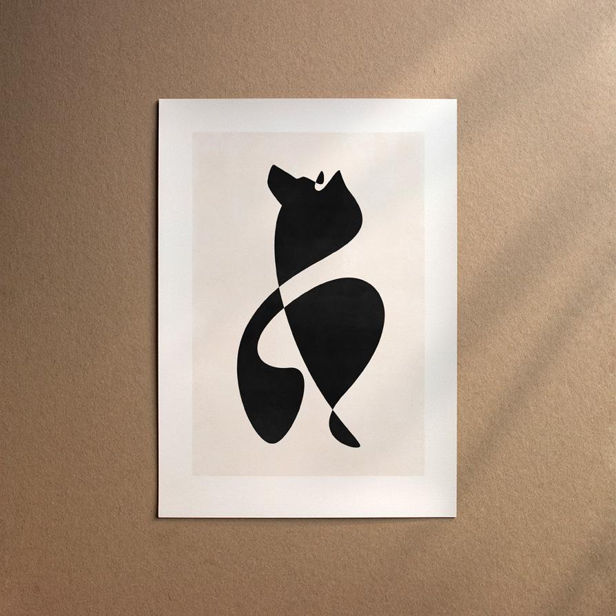 Swiss White Shepherd Dog  [Abstract-Black]