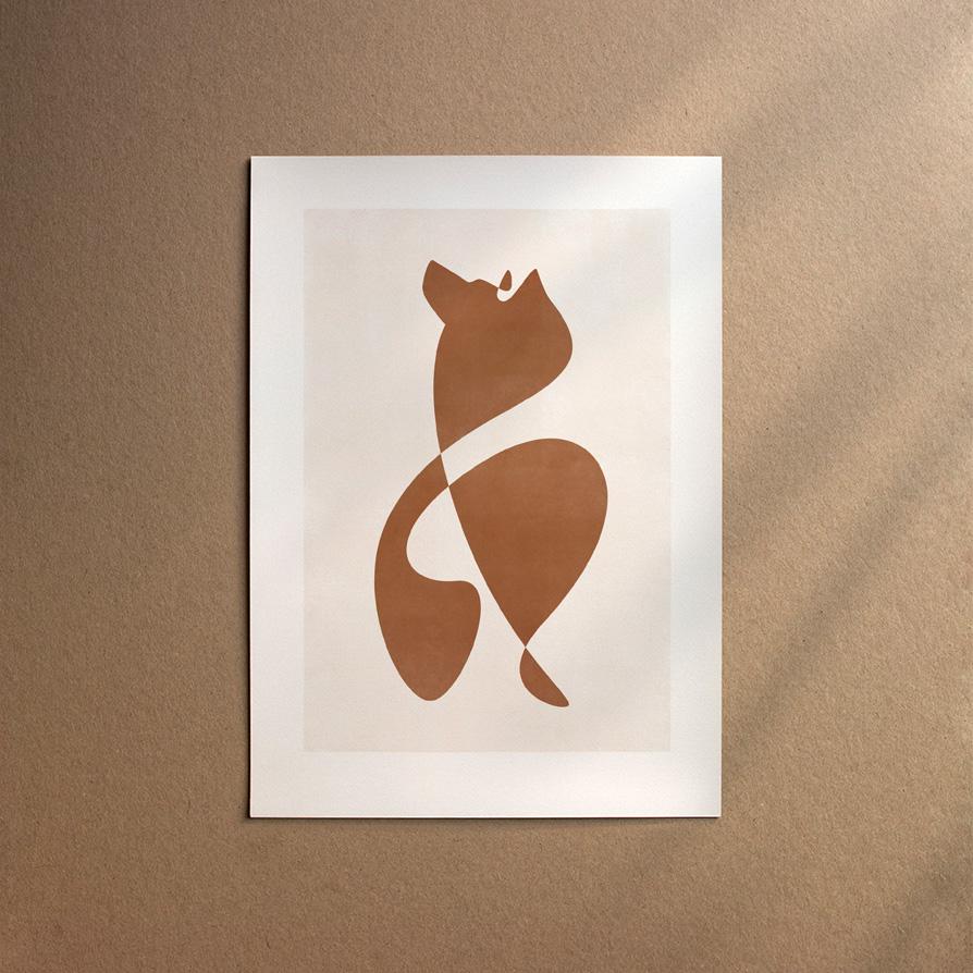 Swiss White Shepherd Dog  [Abstract-Chocolate]