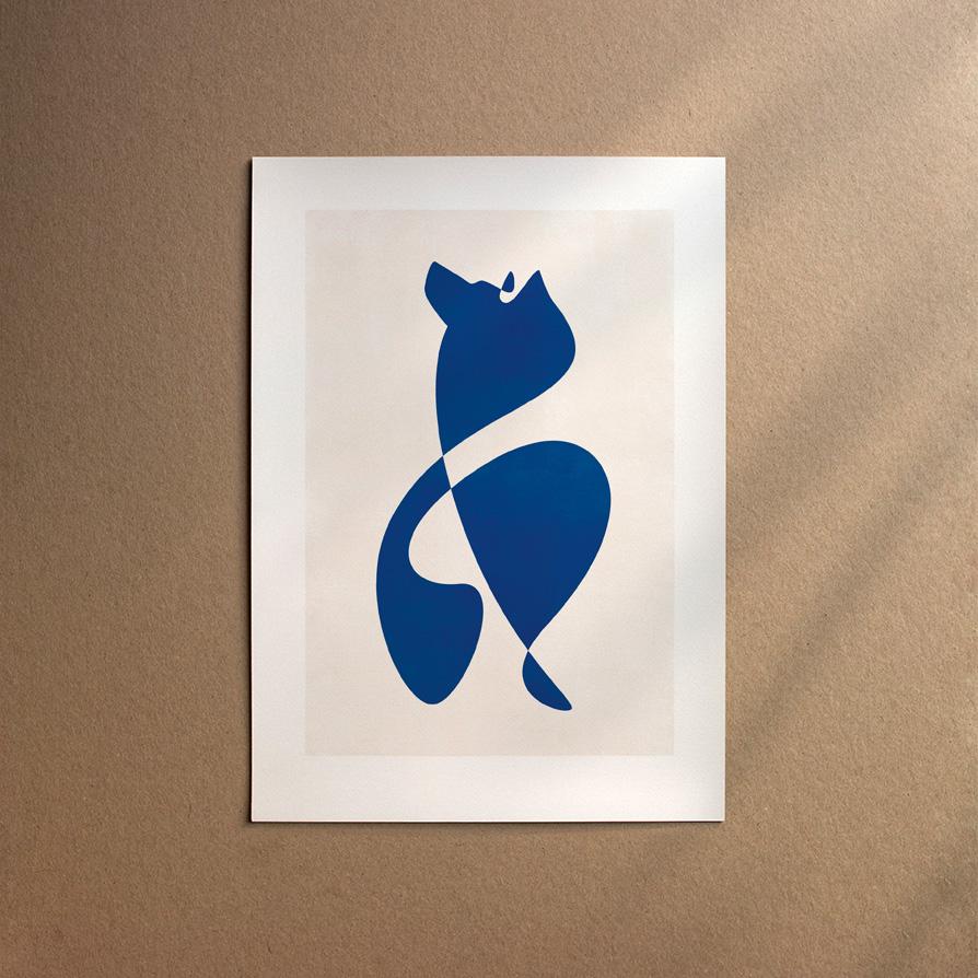Swiss White Shepherd Dog  [Abstract-Moon]