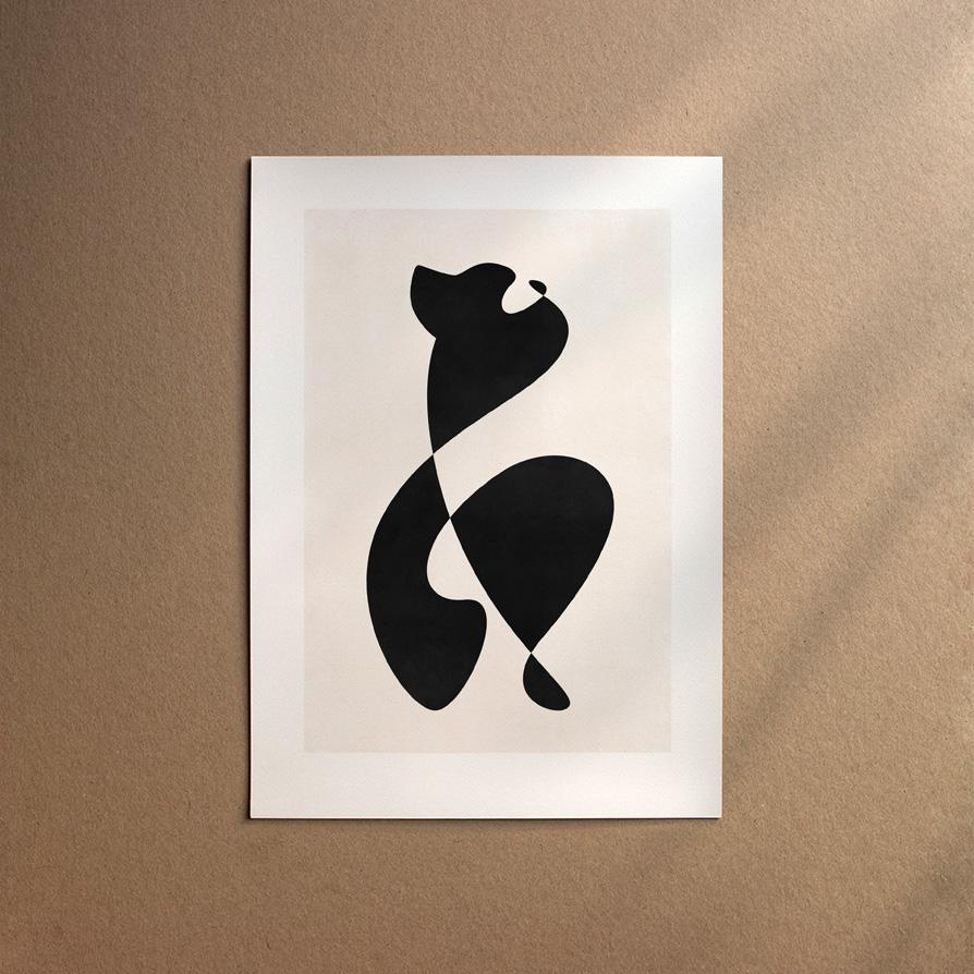 Bernese Mountain Dog  [Abstract-Black]