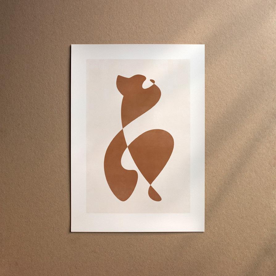 Bernese Mountain Dog  [Abstract-Chocolate]