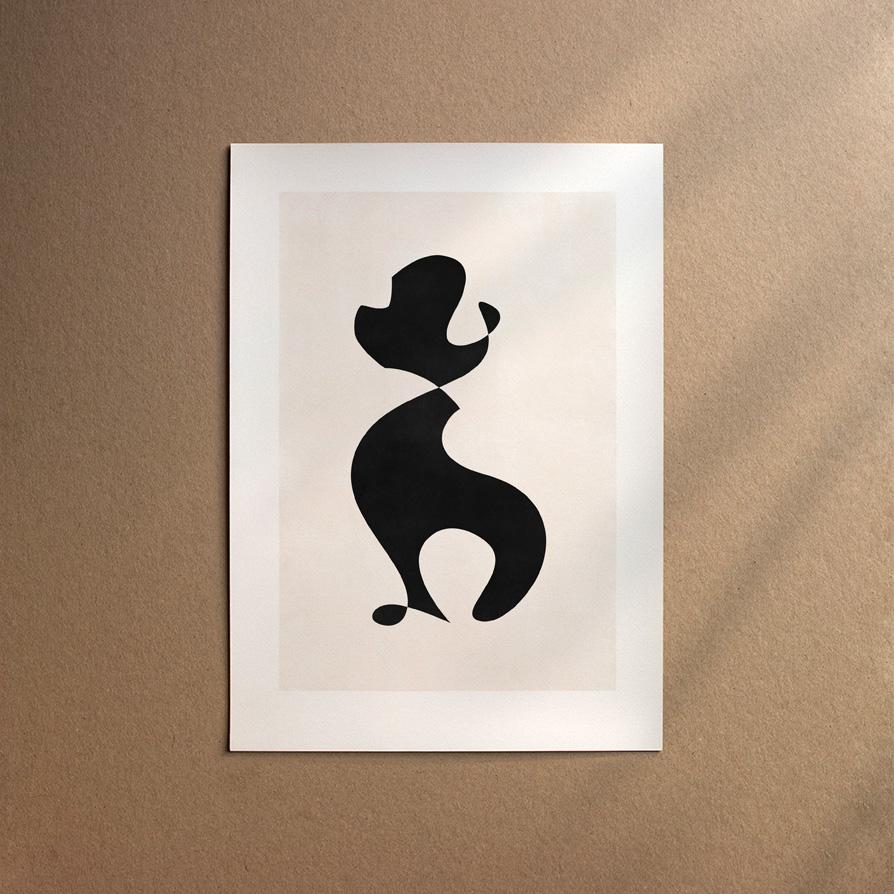 Bichon Frise  [Abstract-Black]