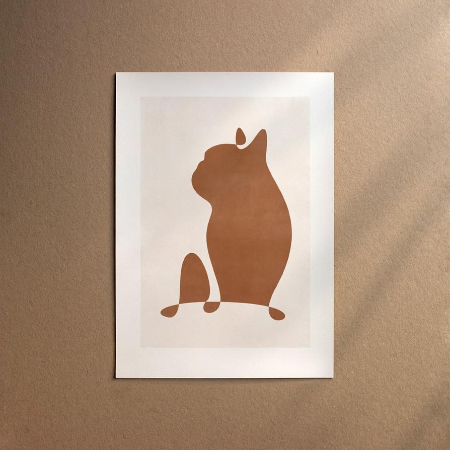 French Bulldog  [Abstract-Chocolate]