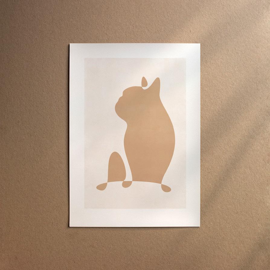 French Bulldog  [Abstract-Cream]