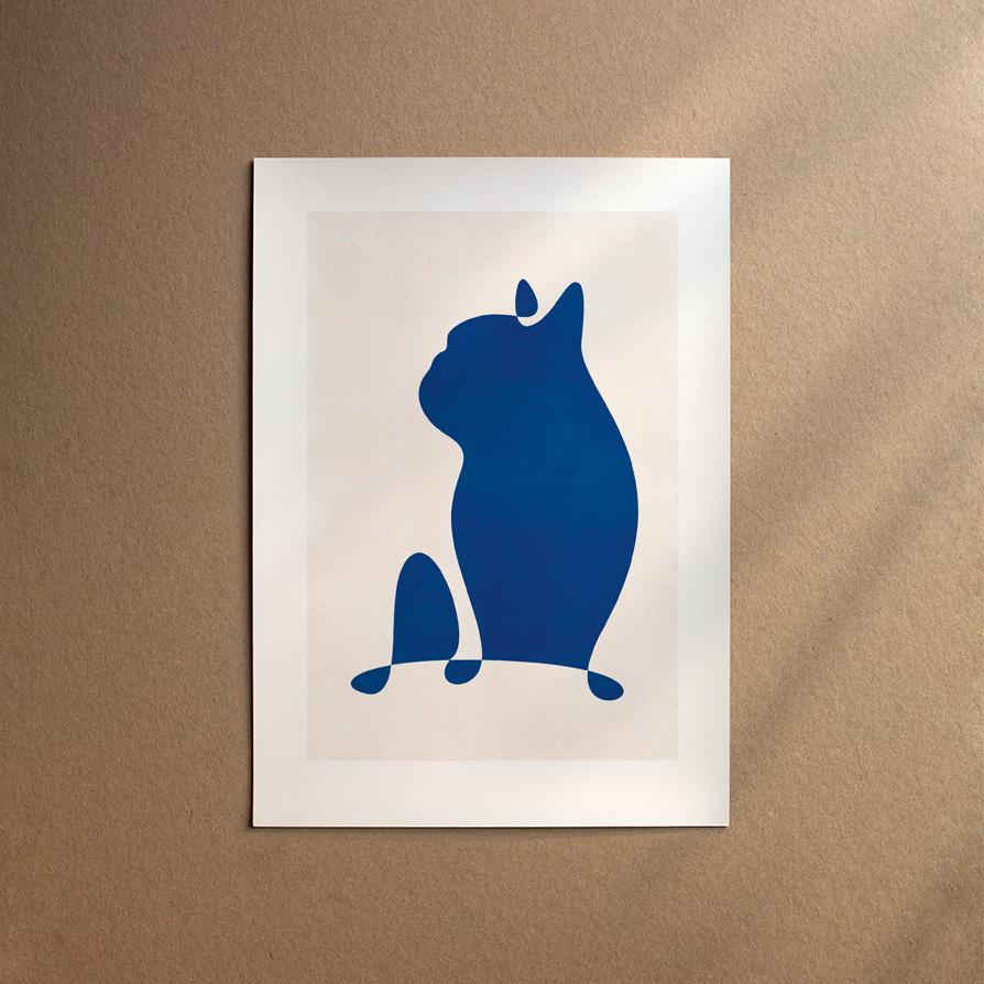 French Bulldog  [Abstract-Moon]