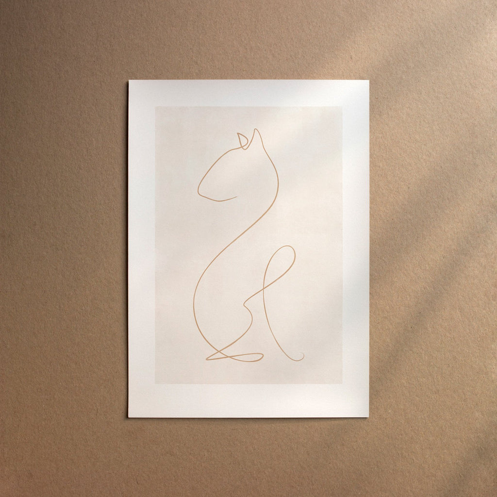 Bull Terrier  [Line-Cream]