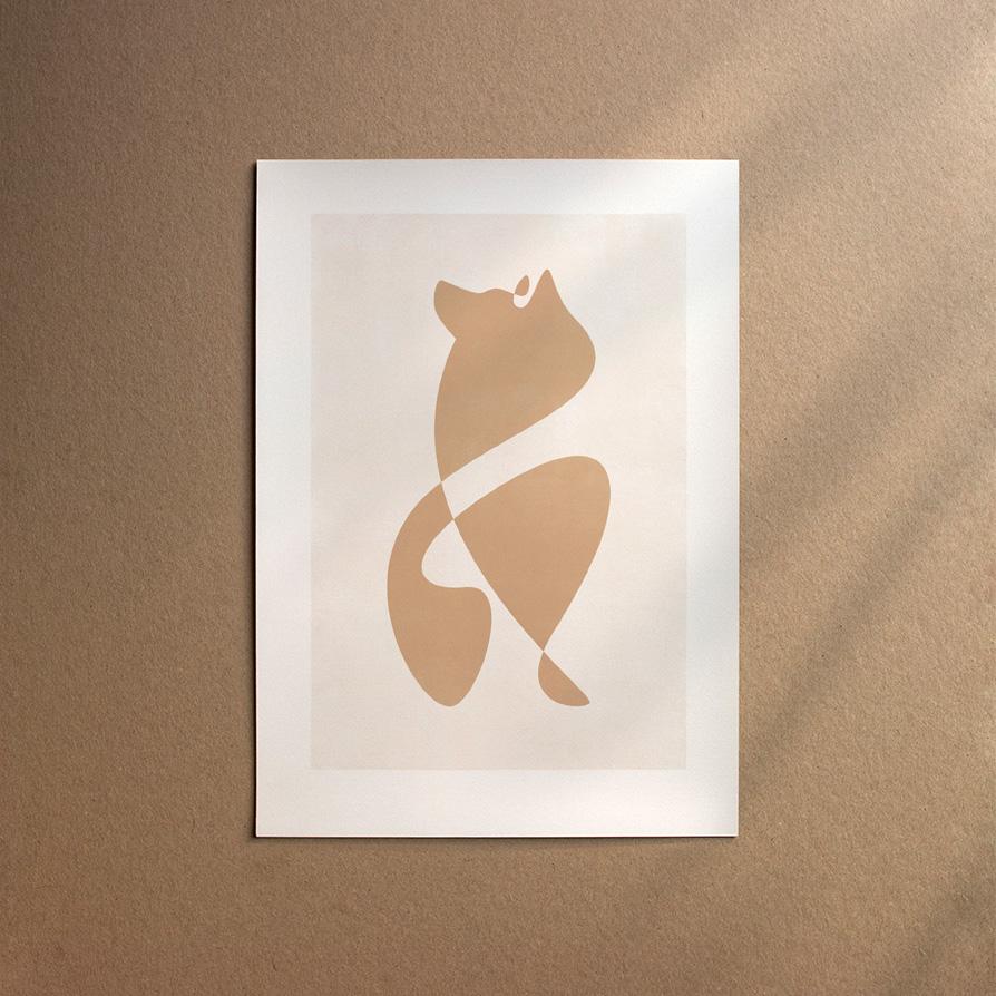 Canadian Eskimo Dog  [Abstract-Cream]