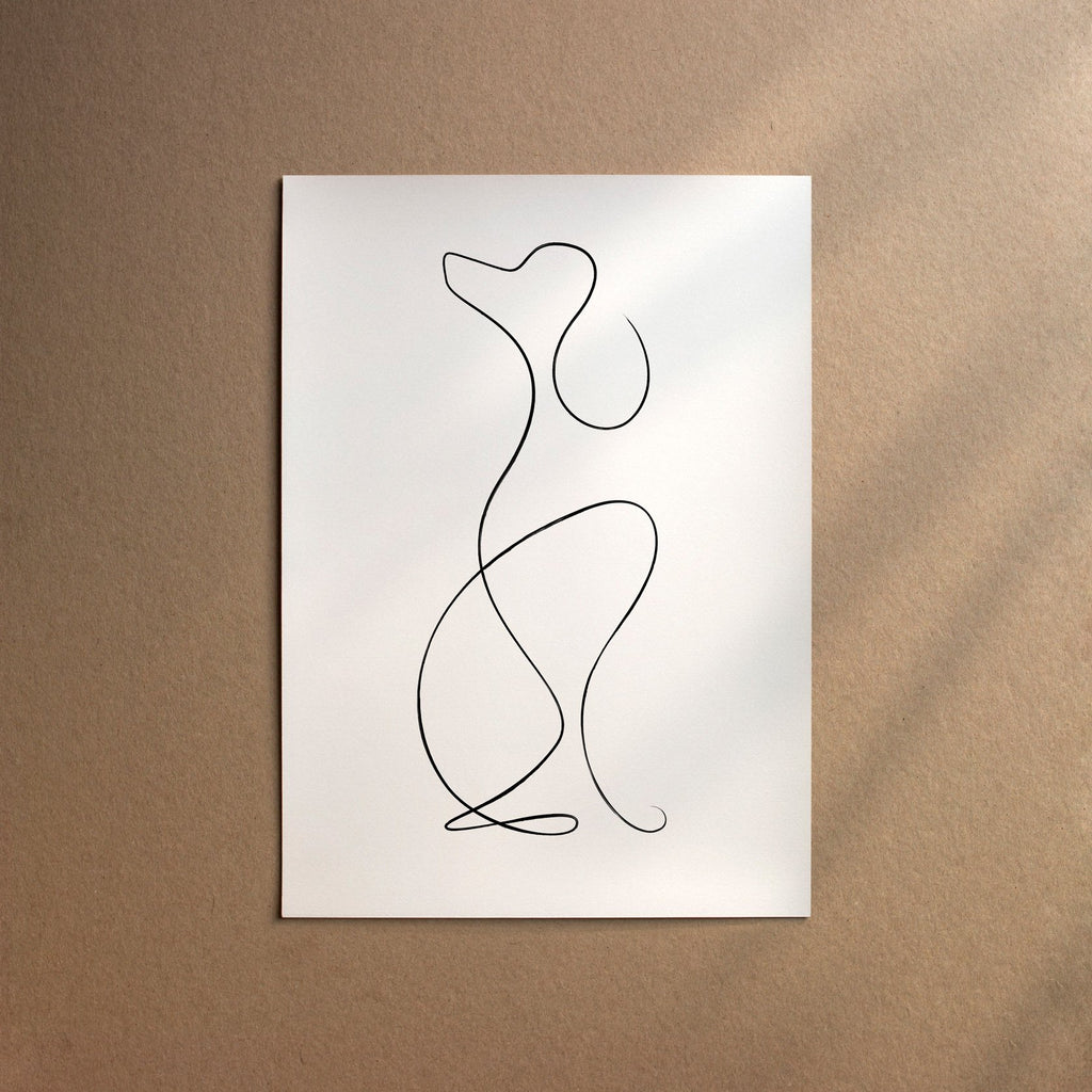 Poodle - Standard  [Line-Black]