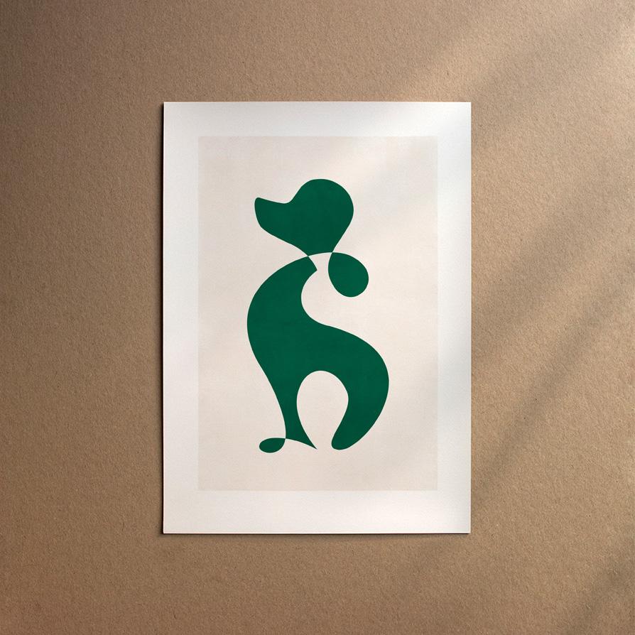 Poodle - Miniature  [Abstract-Forest]