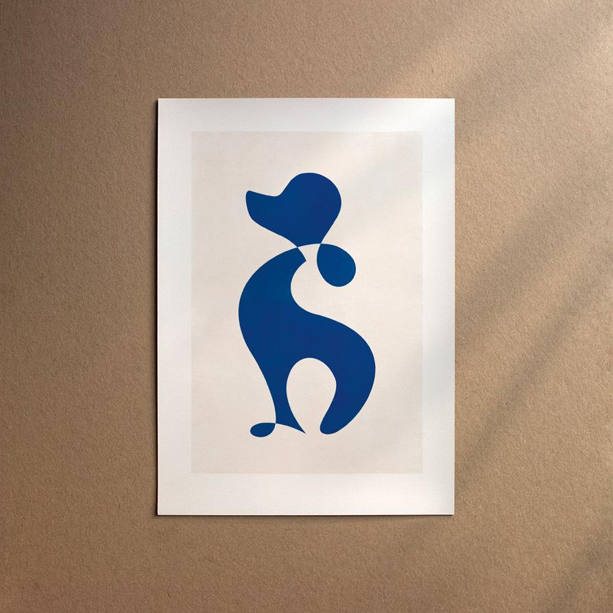 Poodle - Miniature  [Abstract-Moon]