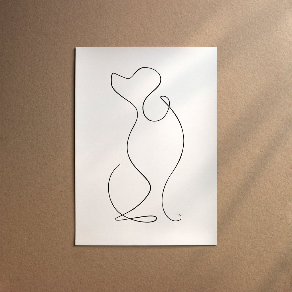 Poodle - Toy  [Line-Black]