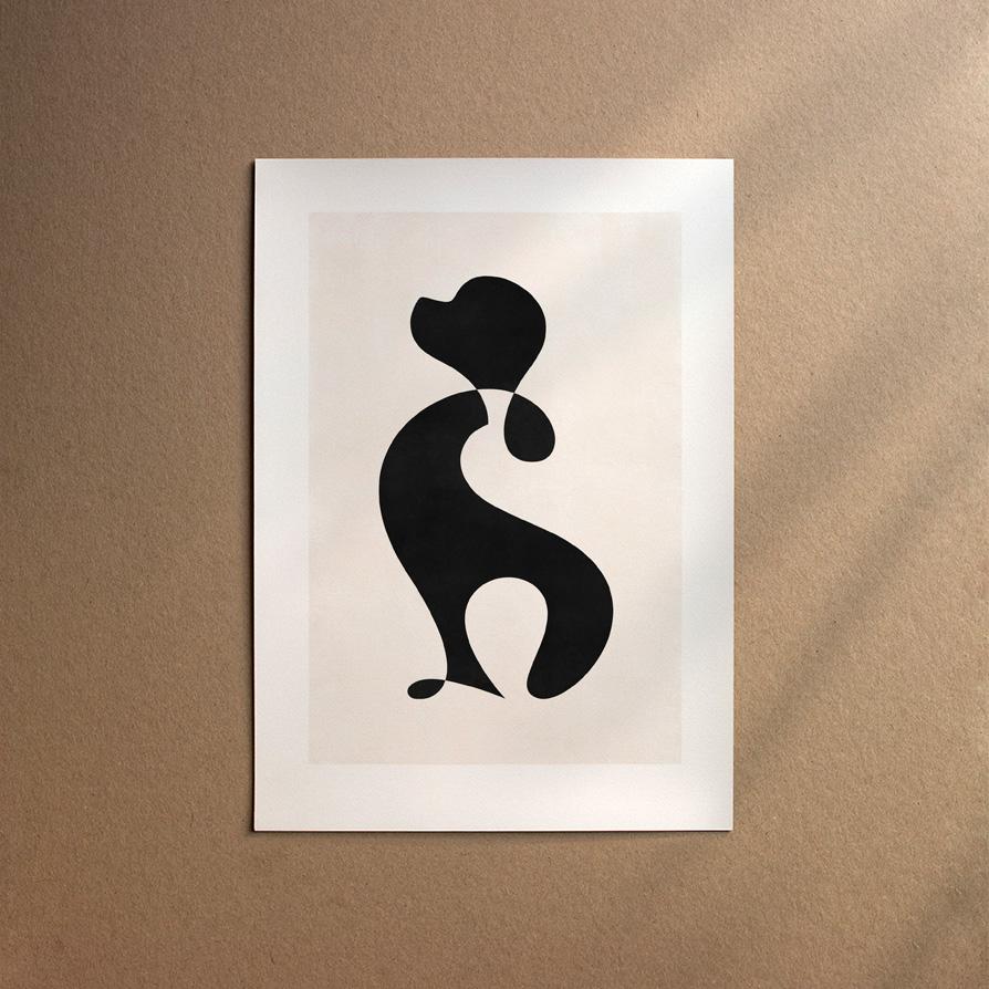 Cavalier King Charles Spaniel  [Abstract-Black]