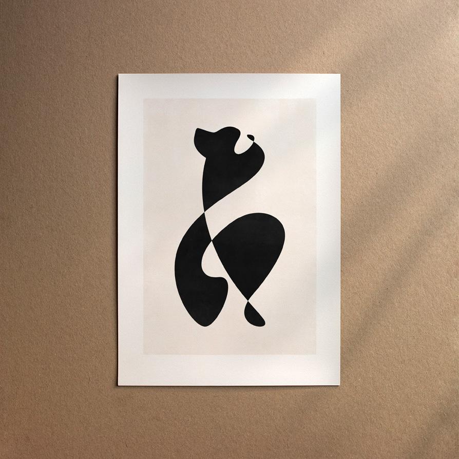 Pyrenean Mountain Dog  [Abstract-Black]