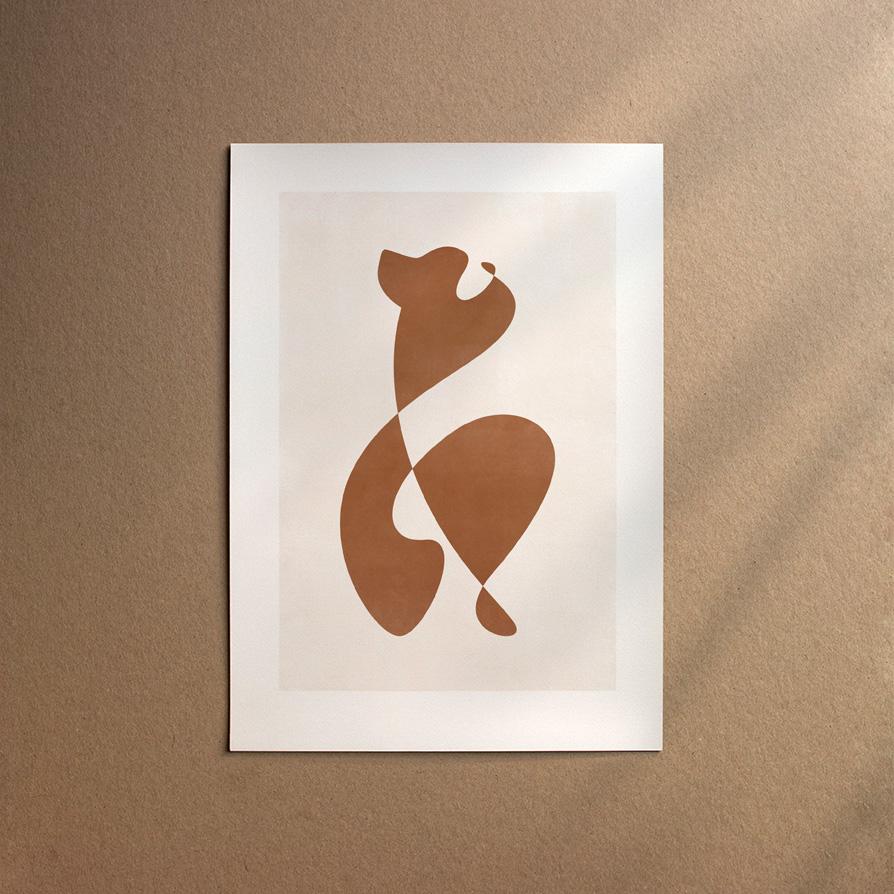 Pyrenean Mountain Dog  [Abstract-Chocolate]