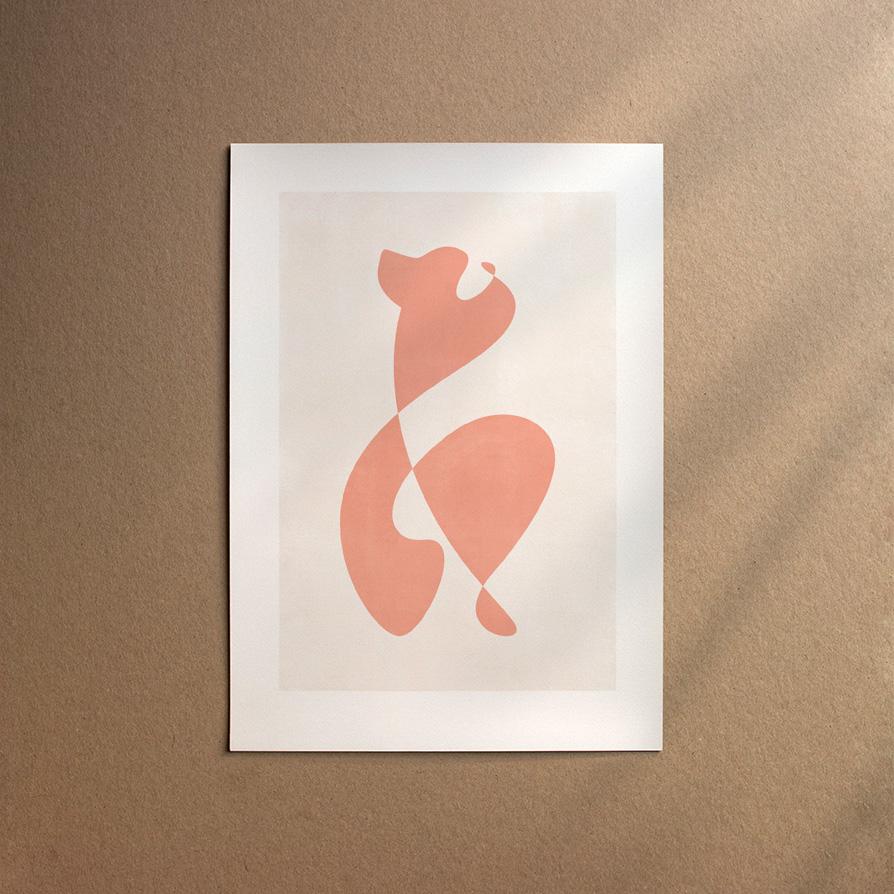 Pyrenean Mountain Dog  [Abstract-Flora]