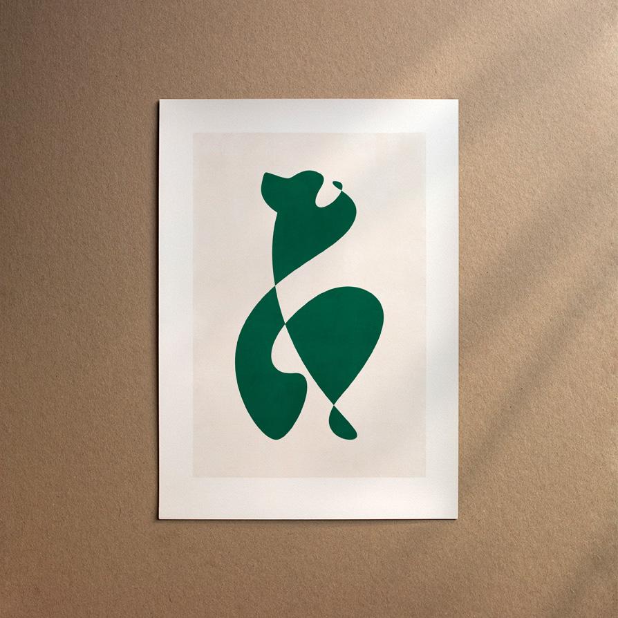 Pyrenean Mountain Dog  [Abstract-Forest]