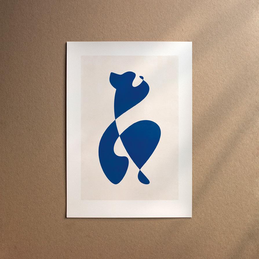 Pyrenean Mountain Dog  [Abstract-Moon]