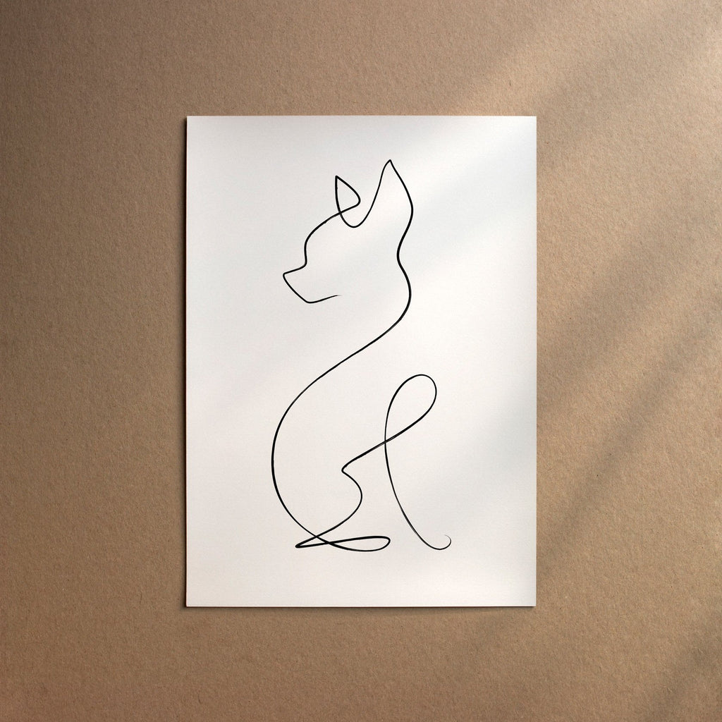 Chihuahua - Smooth  [Line-Black]