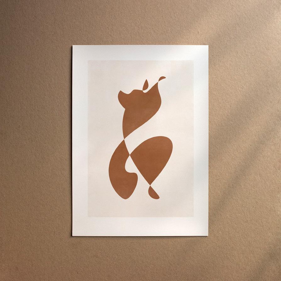 Chinese Crested - Powder Puff  [Abstract-Chocolate]