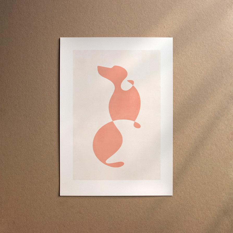 Dachshund - Smooth  [Abstract-Flora]