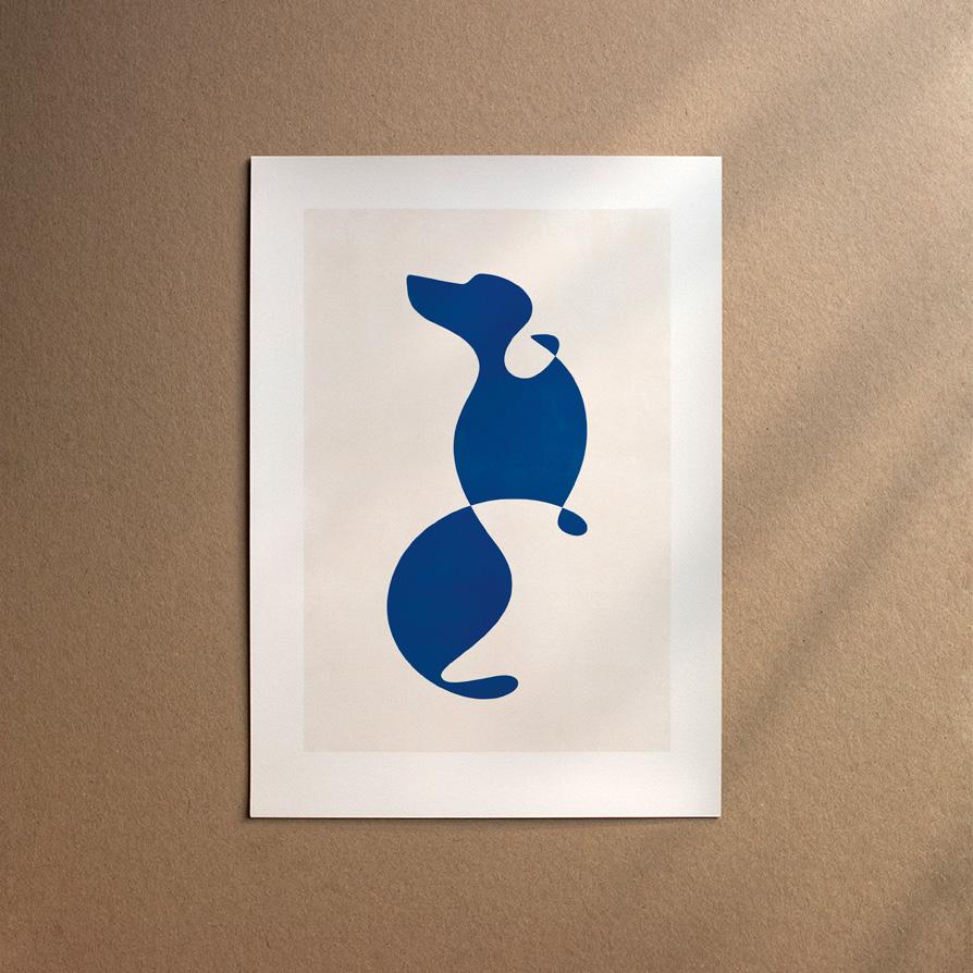 Dachshund - Smooth  [Abstract-Moon]