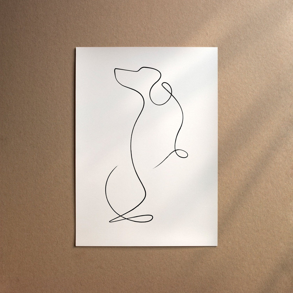 Dachshund - Smooth  [Line-Black]