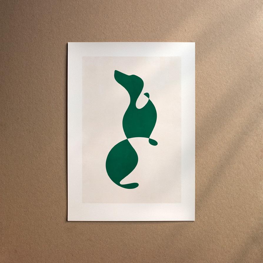 Dachshund - Longhaired  [Abstract-Forest]