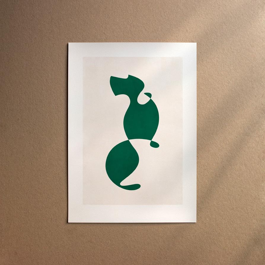 Dachshund - Wirehaired  [Abstract-Forest]