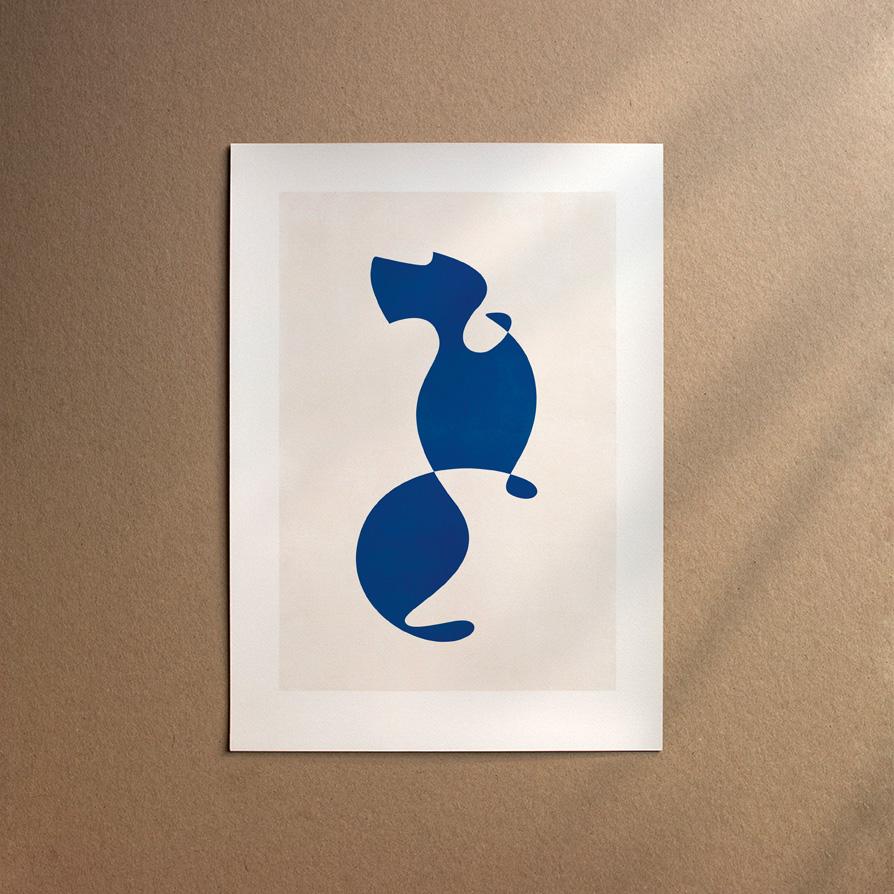 Dachshund - Wirehaired  [Abstract-Moon]