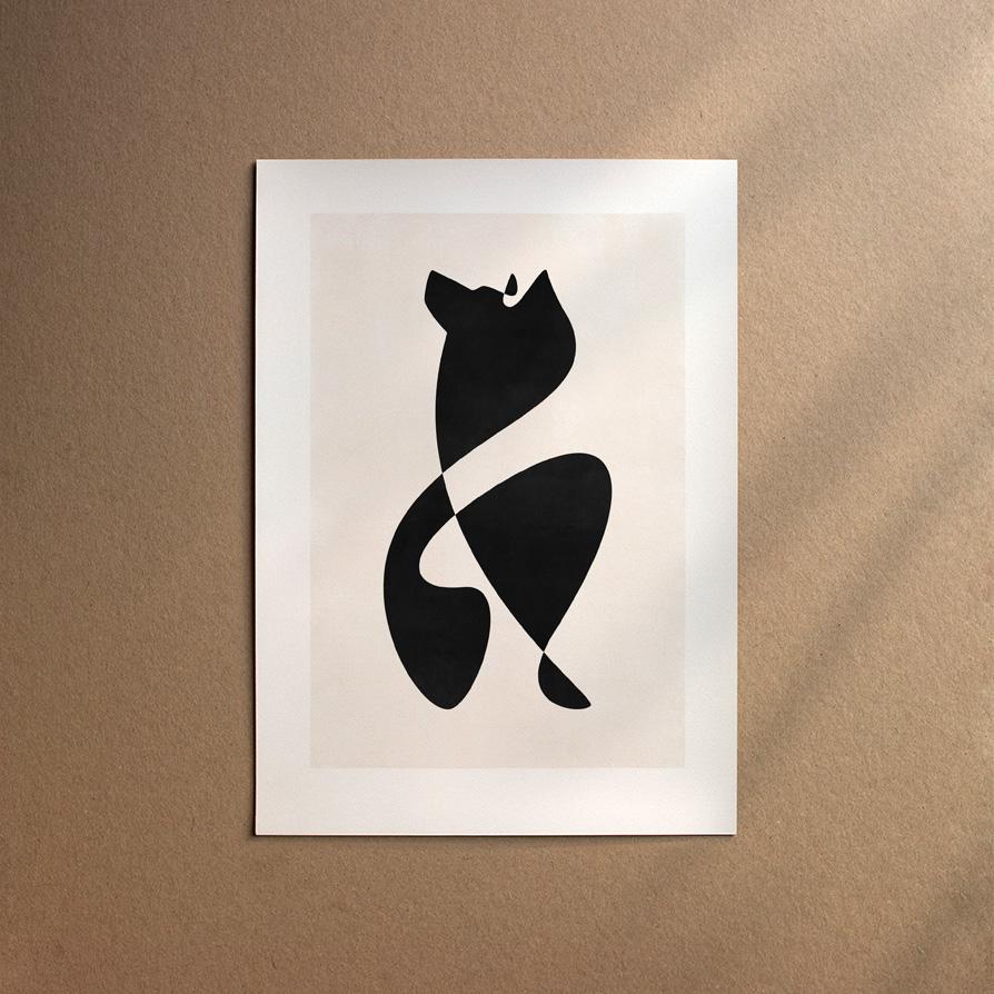 German Shepherd Dog - Shorthaired  [Abstract-Black]