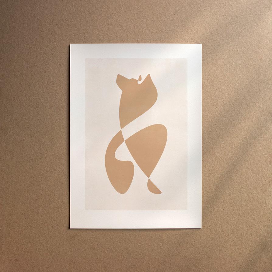 German Shepherd Dog - Shorthaired  [Abstract-Cream]