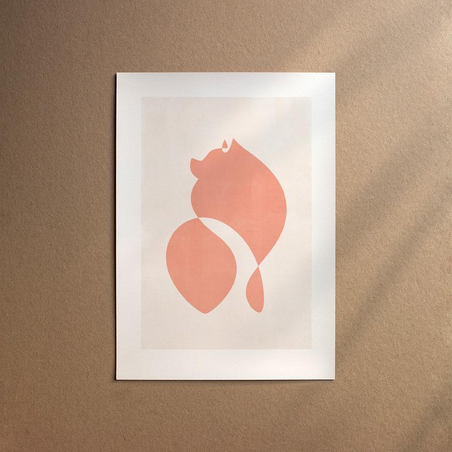 Pomeranian - German Spitz  [Abstract-Flora]