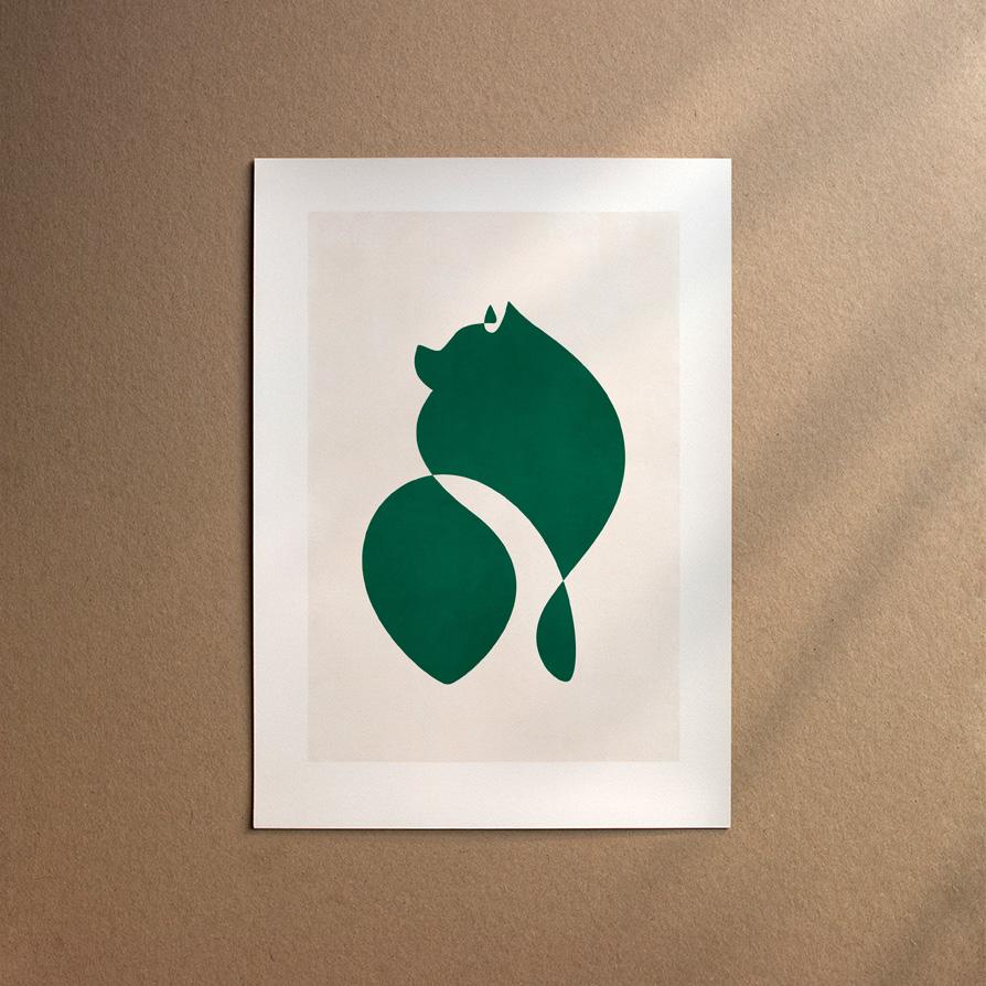 Pomeranian - German Spitz  [Abstract-Forest]