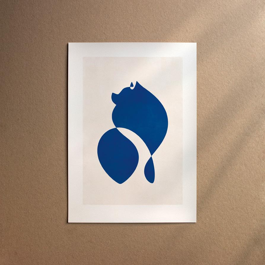 Pomeranian - German Spitz  [Abstract-Moon]