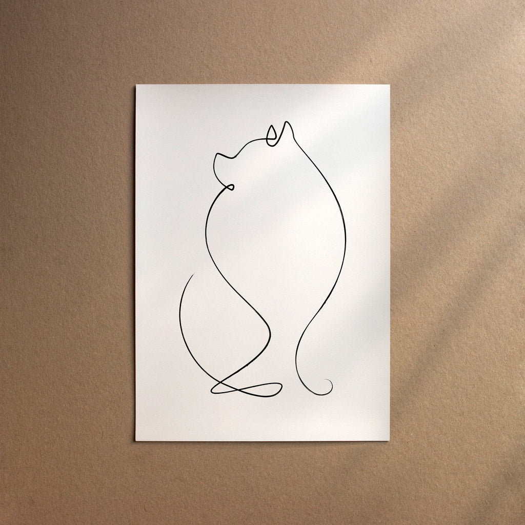 Pomeranian - German Spitz  [Line-Black]