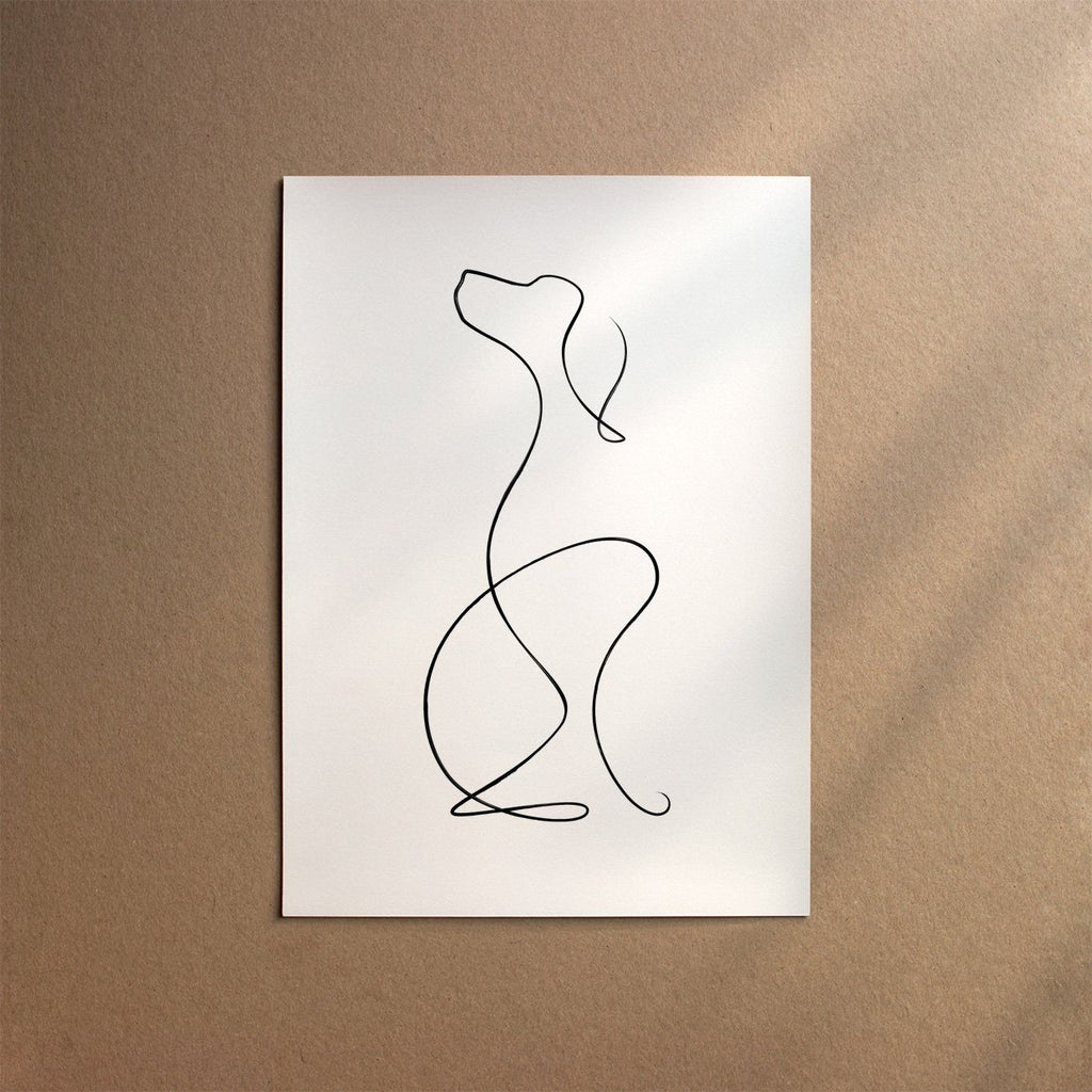 English Setter  [Line-Black]