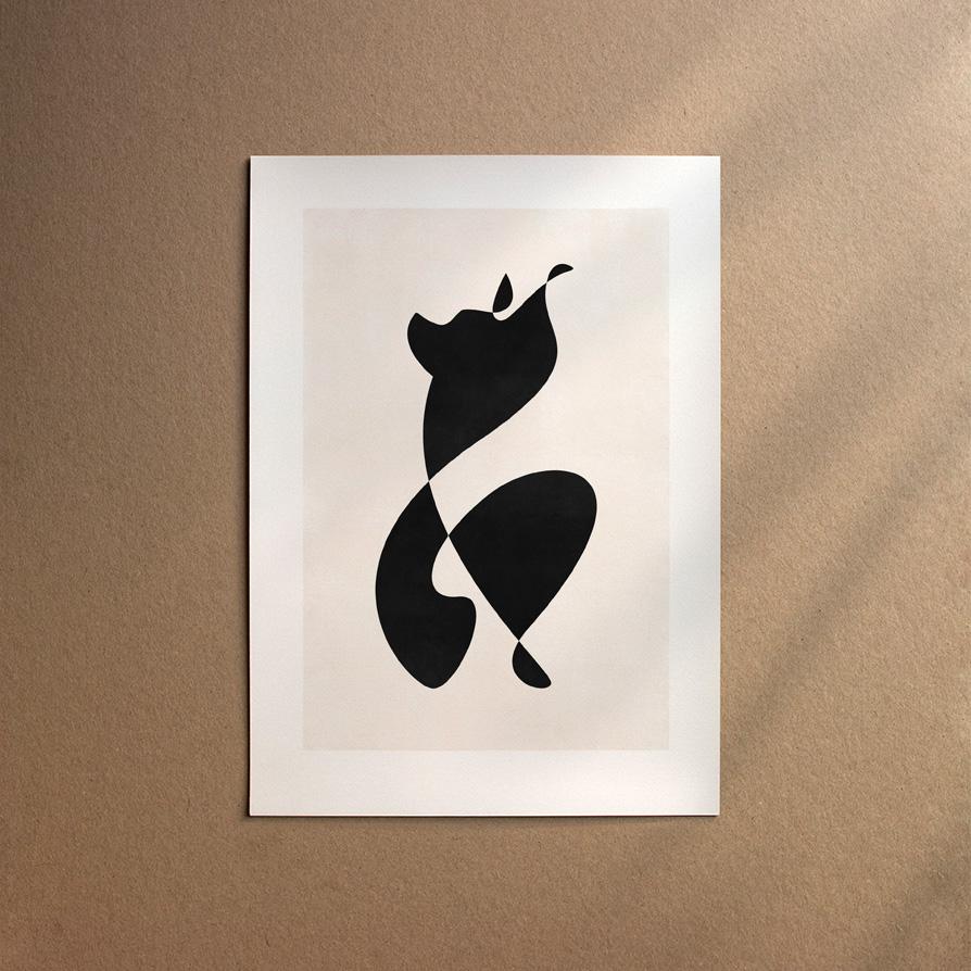 Papillon  [Abstract-Black]