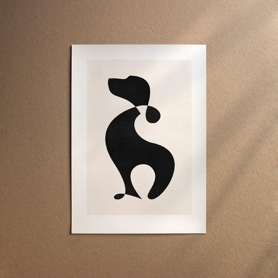 Field Spaniel  [Abstract-Black]