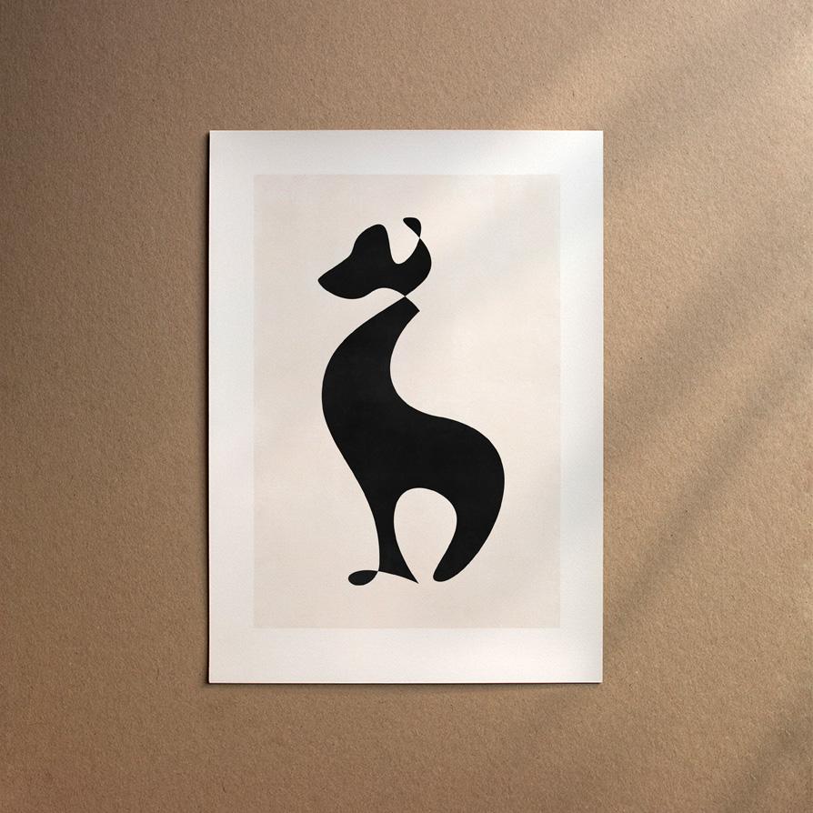 Large Anglo-French Tricolour Hound  [Abstract-Black]