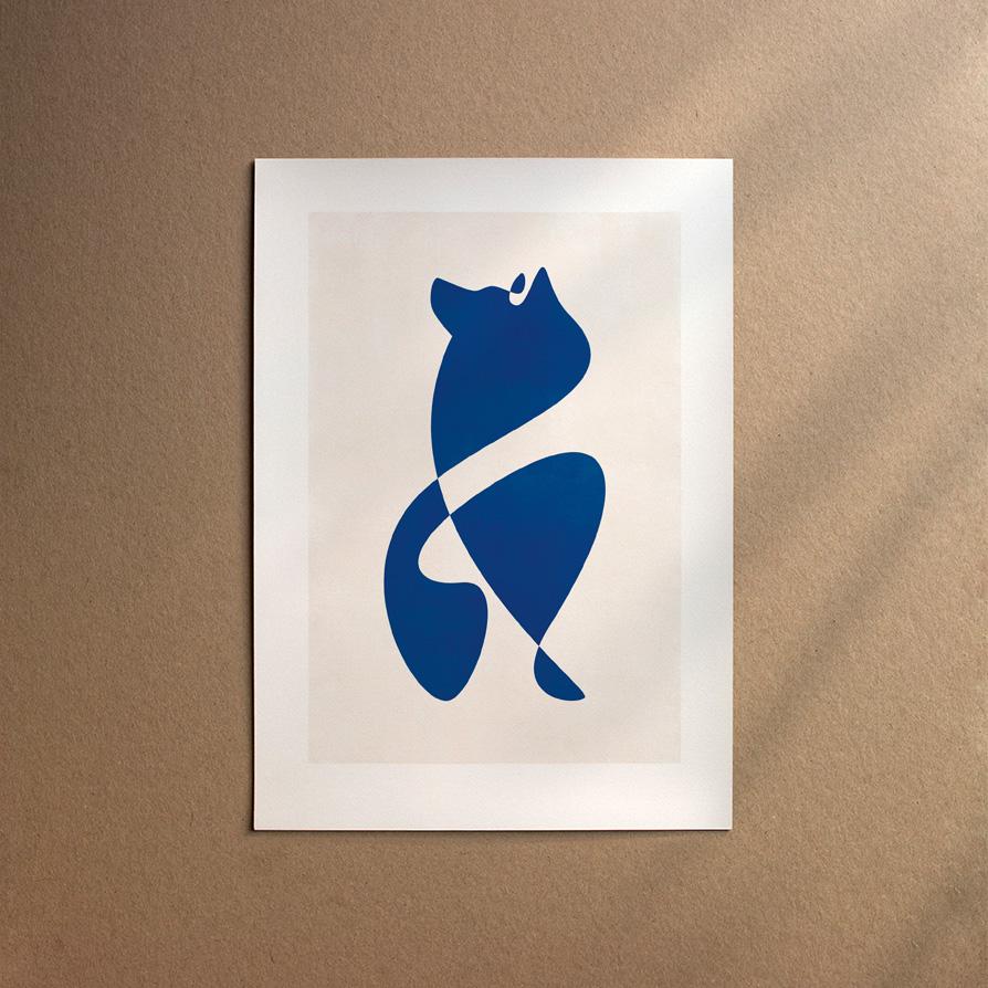 Forestland Dog  [Abstract-Moon]