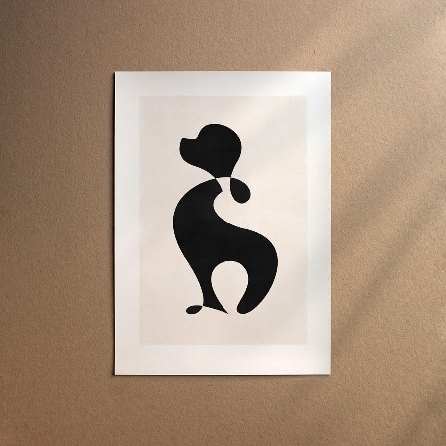 King Charles Spaniel  [Abstract-Black]