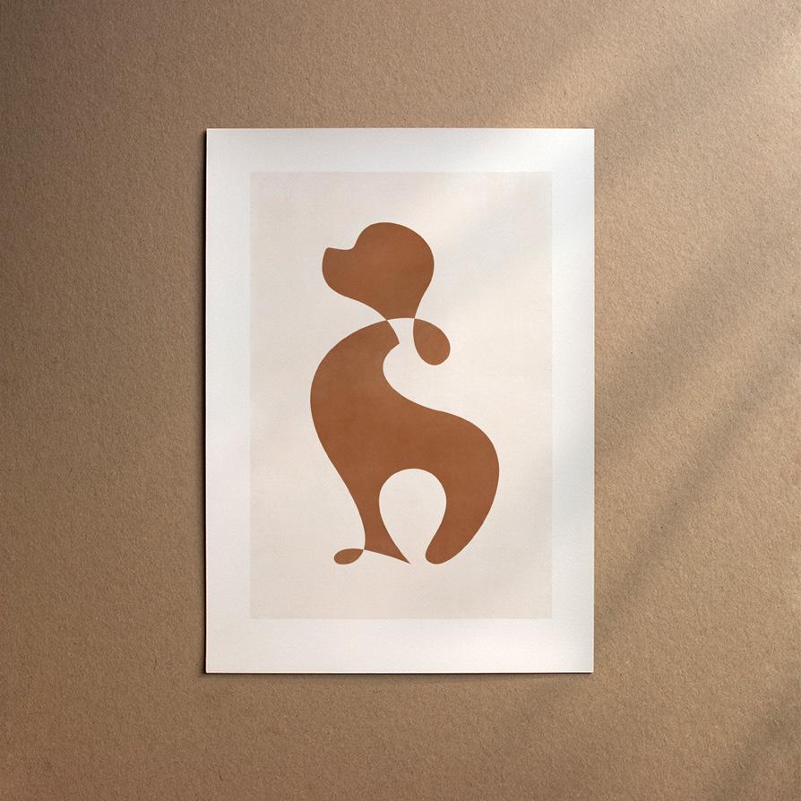 King Charles Spaniel  [Abstract-Chocolate]