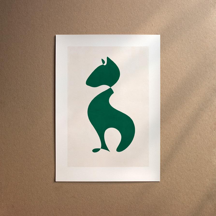 Bull Terrier - Miniature  [Abstract-Forest]