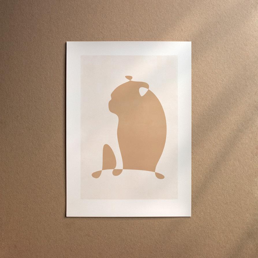 Pug  [Abstract-Cream]