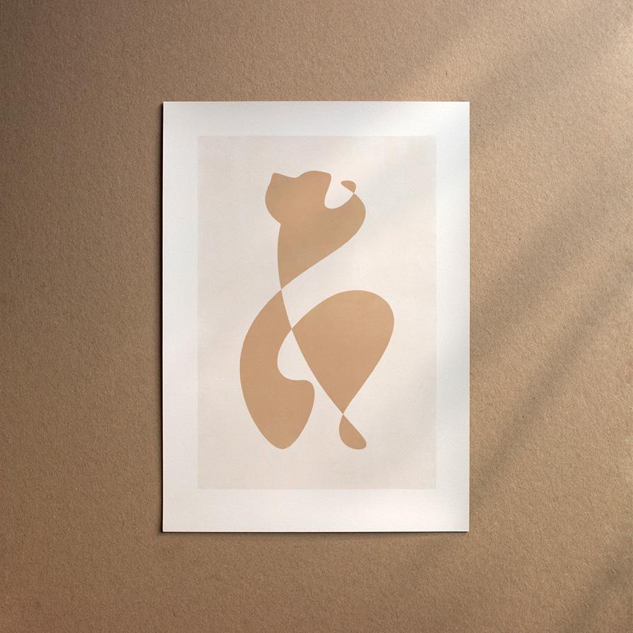 Saint Bernard - Shorthaired  [Abstract-Cream]