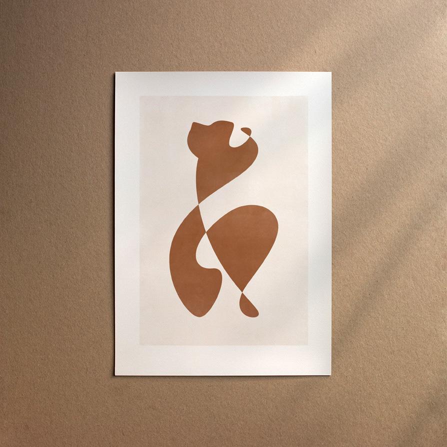 Saint Bernard - Longhaired  [Abstract-Chocolate]